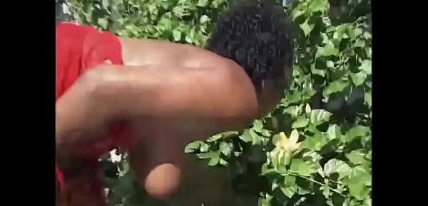  Black woman picked up and fucked in a park